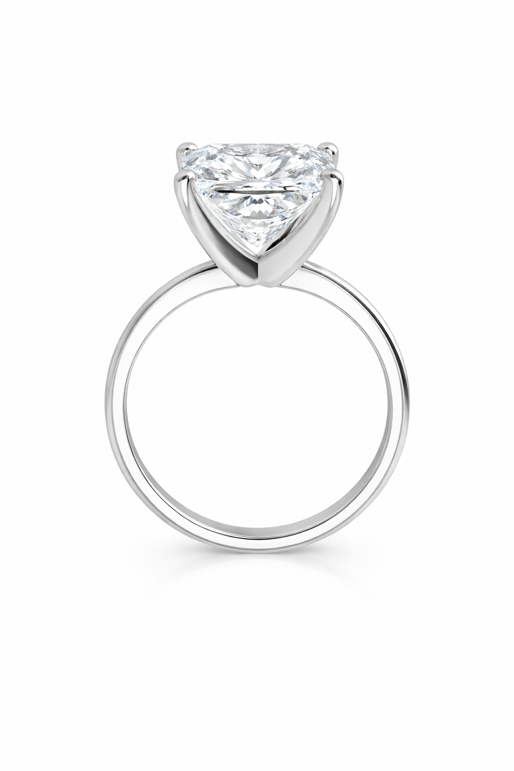Princess Cut Lab Grown Diamond Solitaire | Classic 14K Engagement Ring