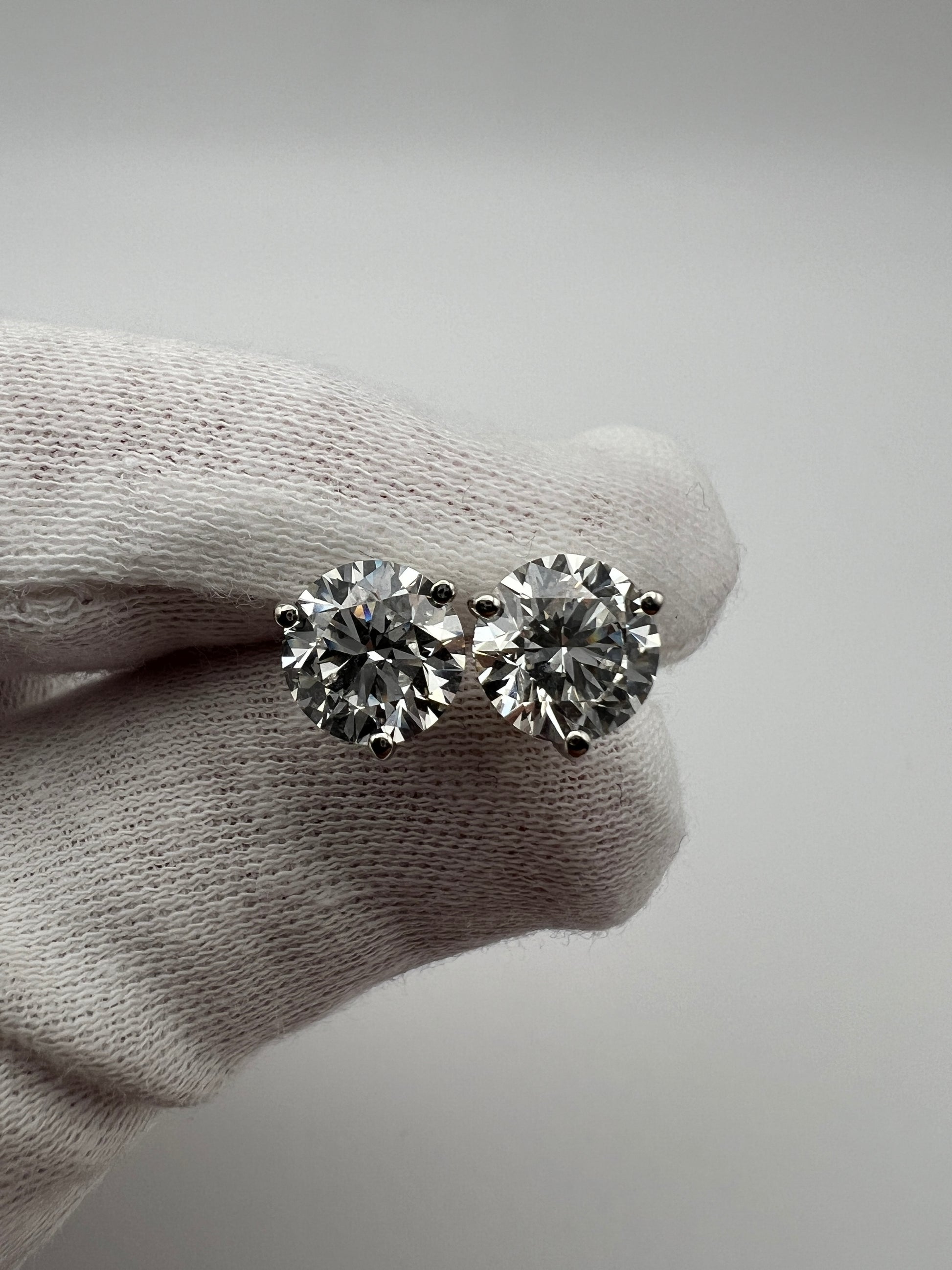 Everyday Martini Round Diamond Stud Earrings | 14K Gold | Lab-Grown Diamonds