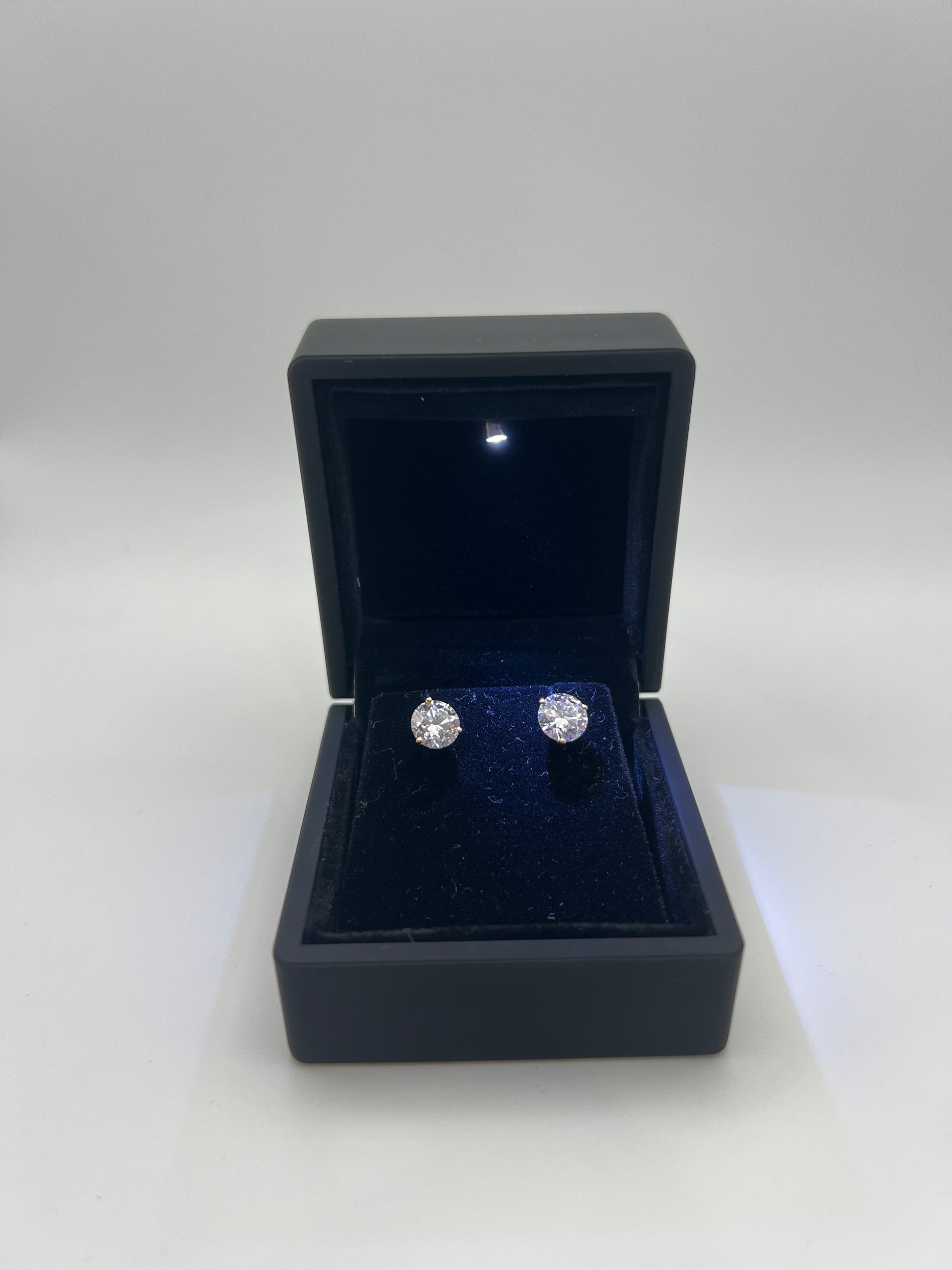 Everyday Martini Round Diamond Stud Earrings | 14K Gold | Lab-Grown Diamonds