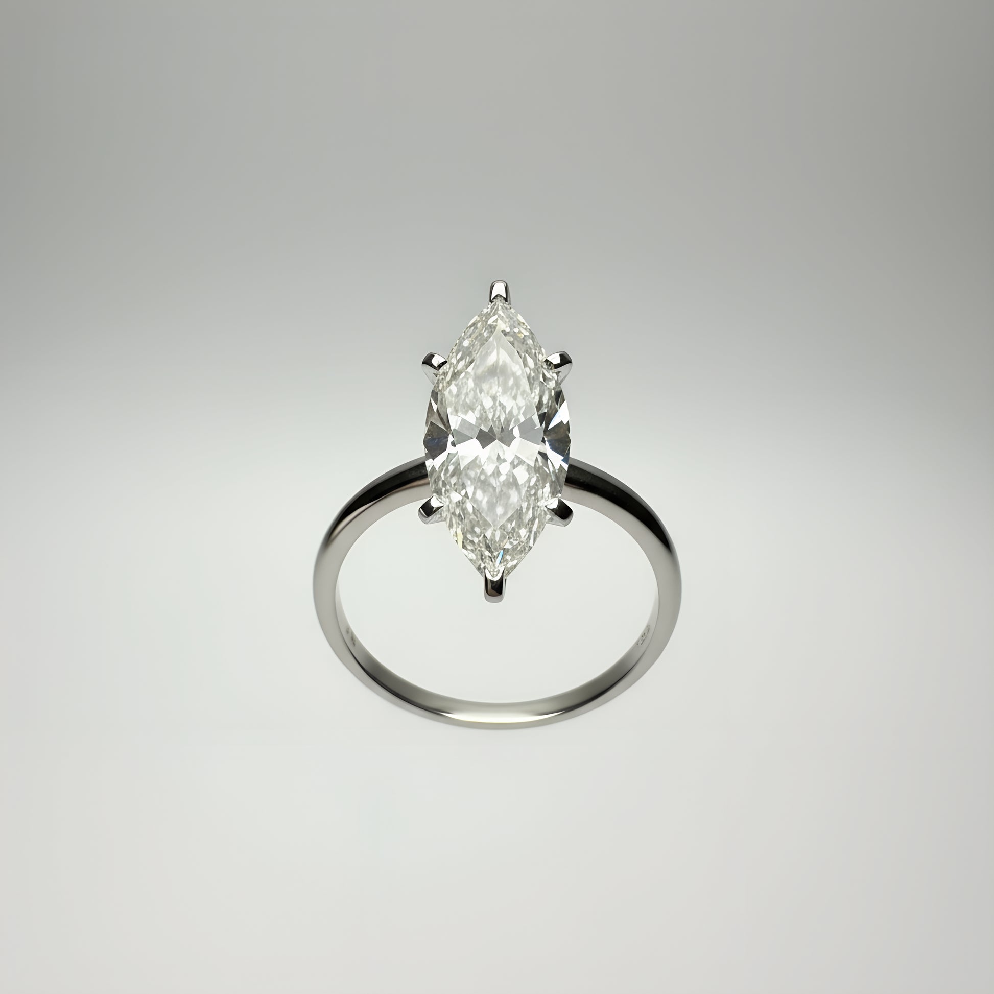 Marquise Solitaire Engagement Ring | 14K Gold | IGI Certified Lab-Grown Diamond